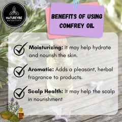 Naturevibe Botanicals huile de consoude bouchon hermetique — fermeture sécurisée et simplicité d'utilisation.