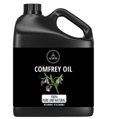 Naturevibe Botanicals huile de consoude bouteille 946ml — hydratation douce peau et cheveux.