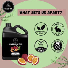 Huile Maracuja Naturevibe Botanicals – pot refermable préservant fraîcheur et pureté.
