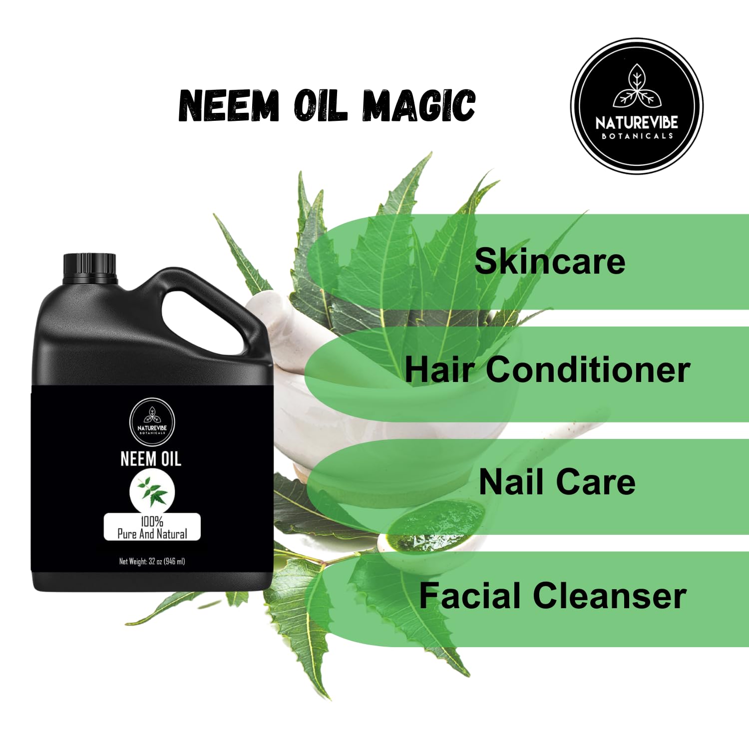 Neem huile Naturevibe Botanicals, conservation au frais et au sec.