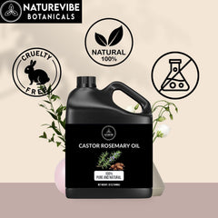 Naturevibe Botanicals huile ricin romarin – bouchon hermetique pour conserver fraîcheur