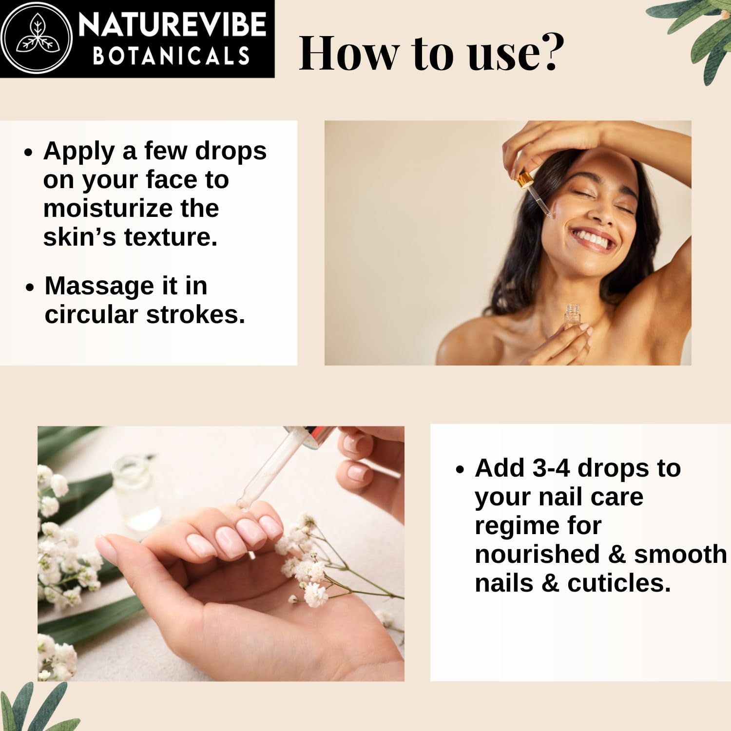Naturevibe Botanicals huile ricin romarin – soin cils et sourcils après démaquillage