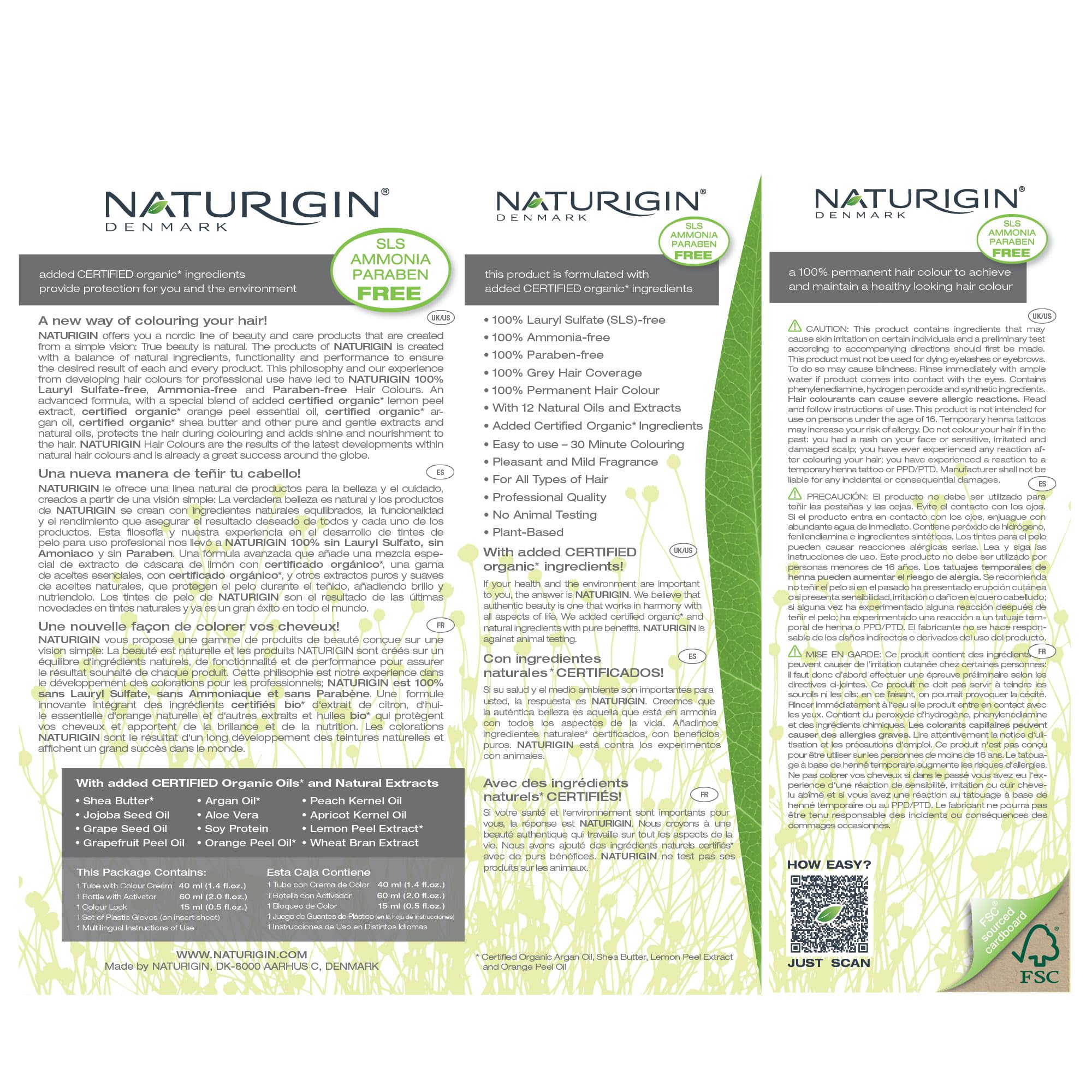 Naturigin résultat couleur durable et nourrissante à domicile.