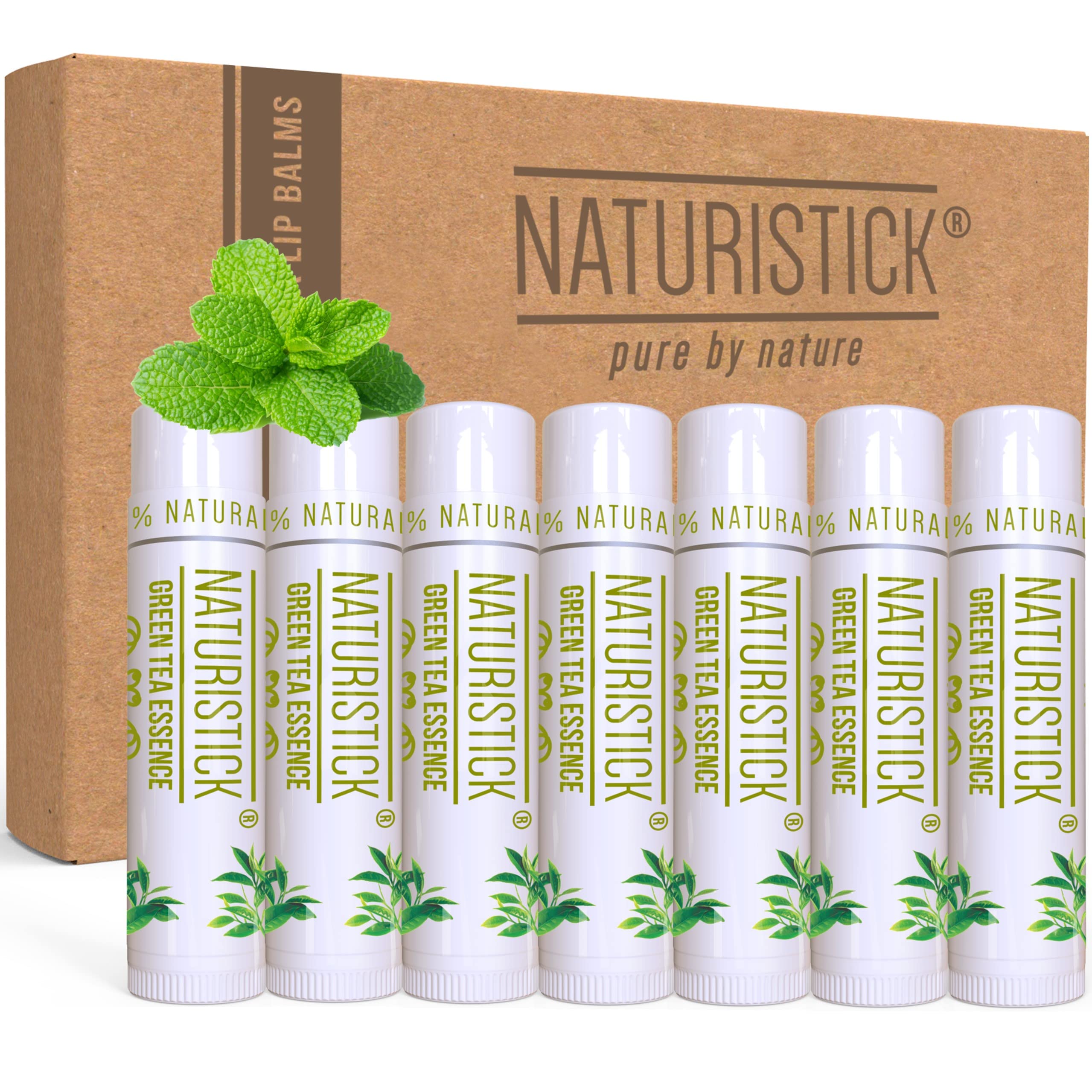 Naturistick baume lèvres cire dabeille thé vert pour hydratation durable
