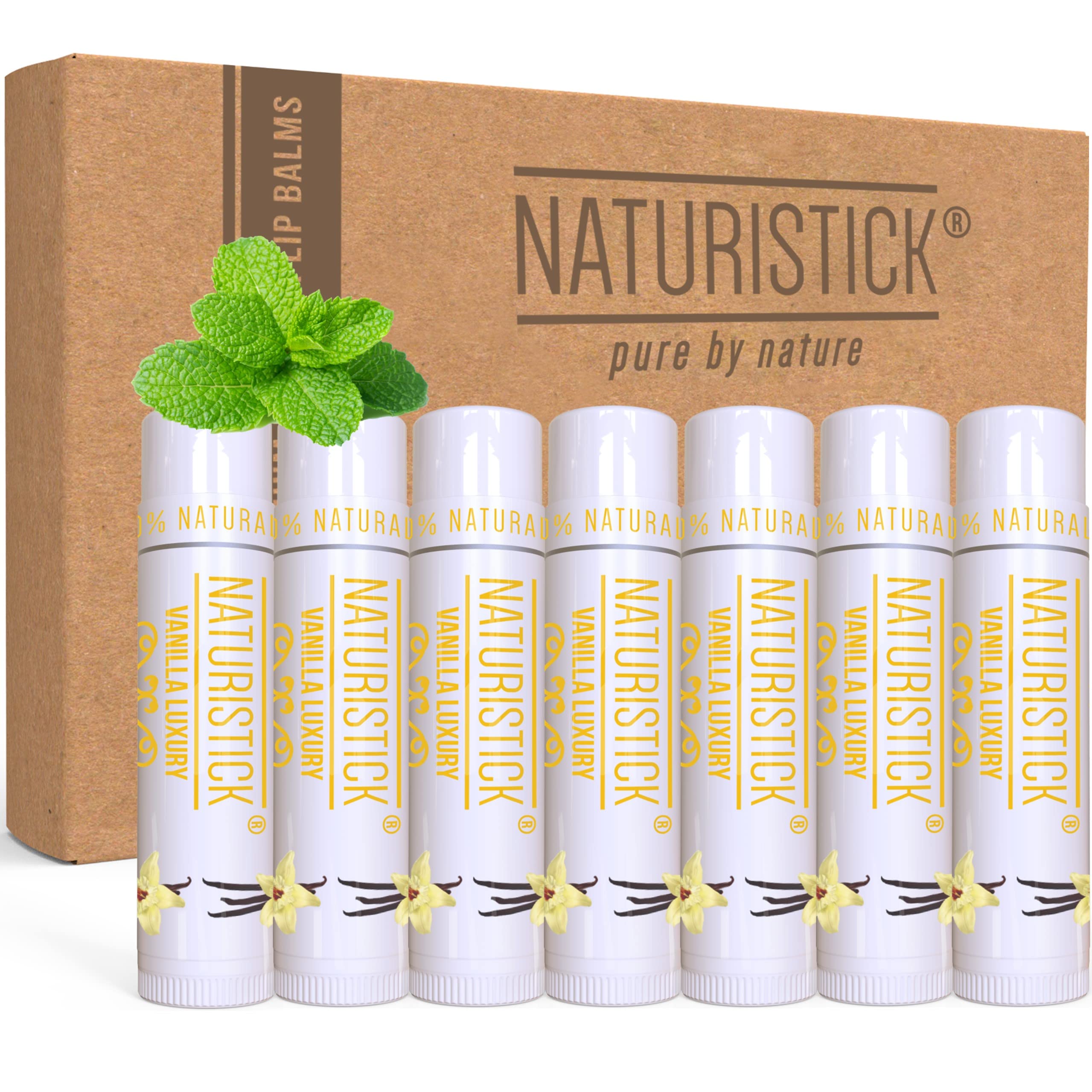 Naturistick baume lèvres vanille 1 – hydratation douce pour lèvres sèches.