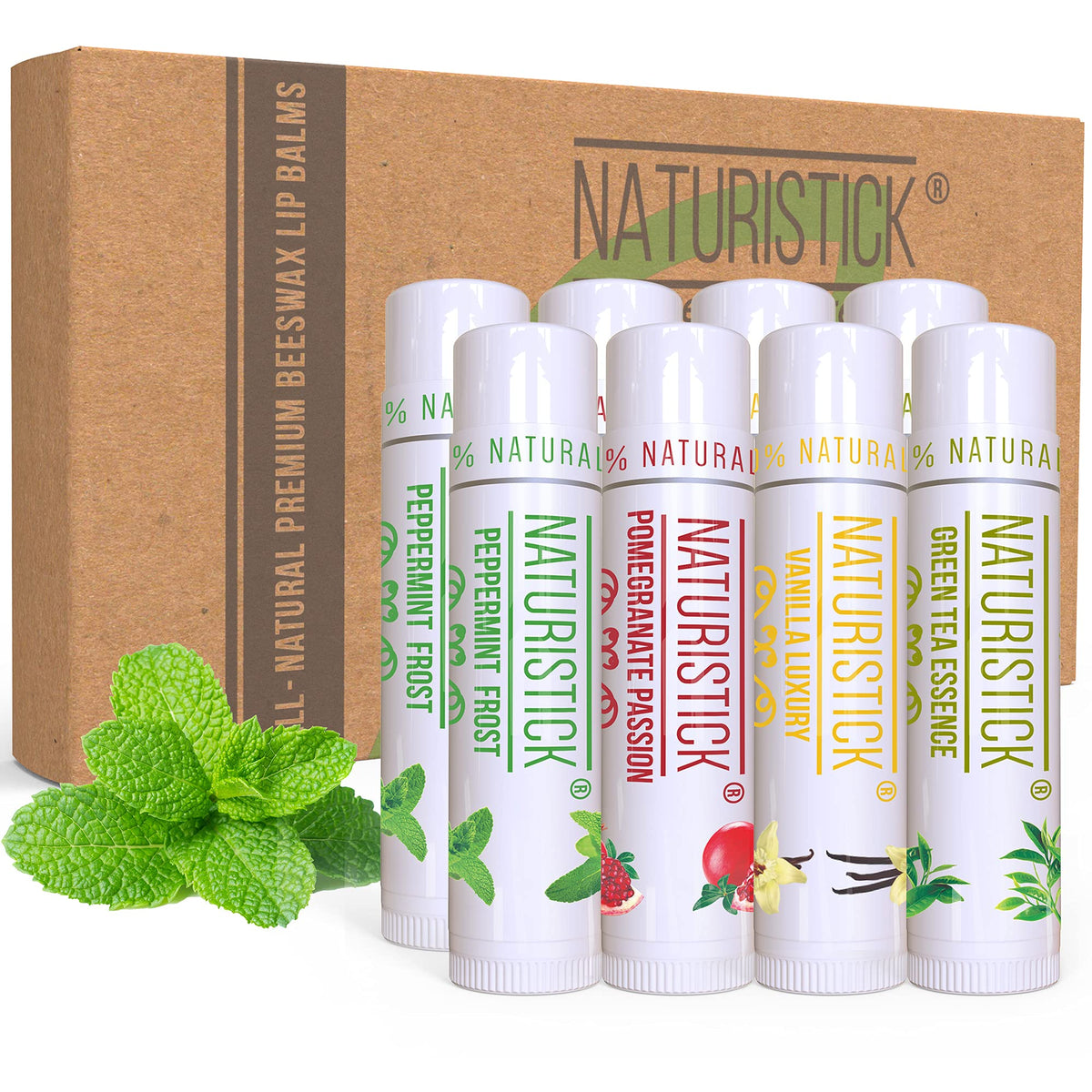 Naturistick baume lèvres vanille – application douce et hydratante pour lèvres sèches.