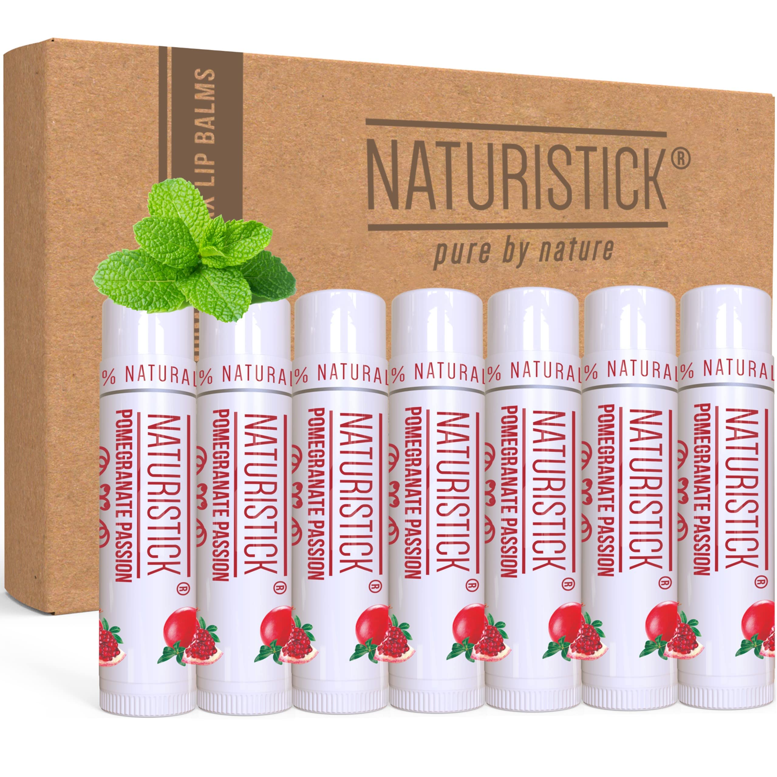 Naturistick baume lèvres cire d'abeille – emballage pack 7 pratique à emporter.
