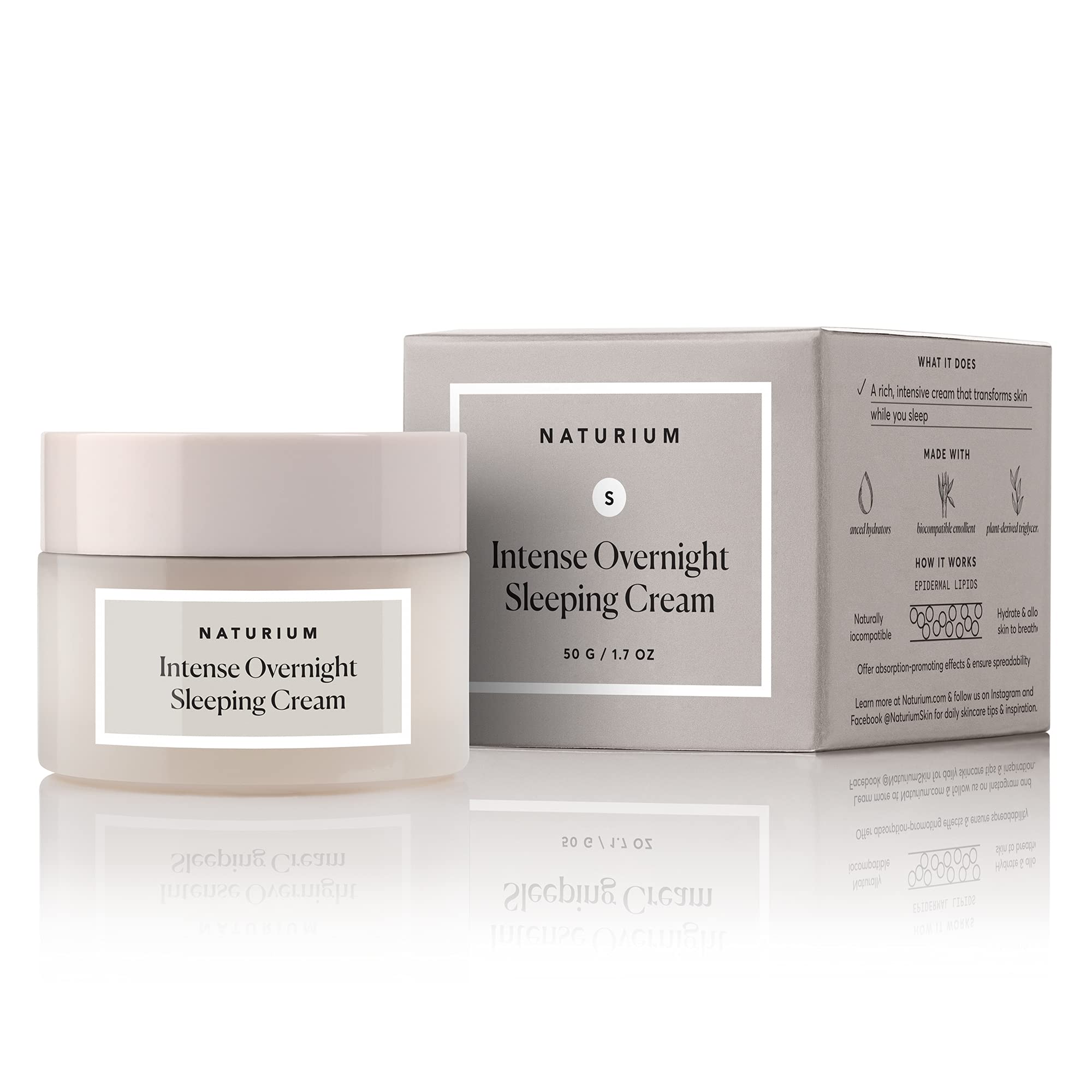 Naturium Crème Nocturne Confort - sensation réconfortante après l’application.