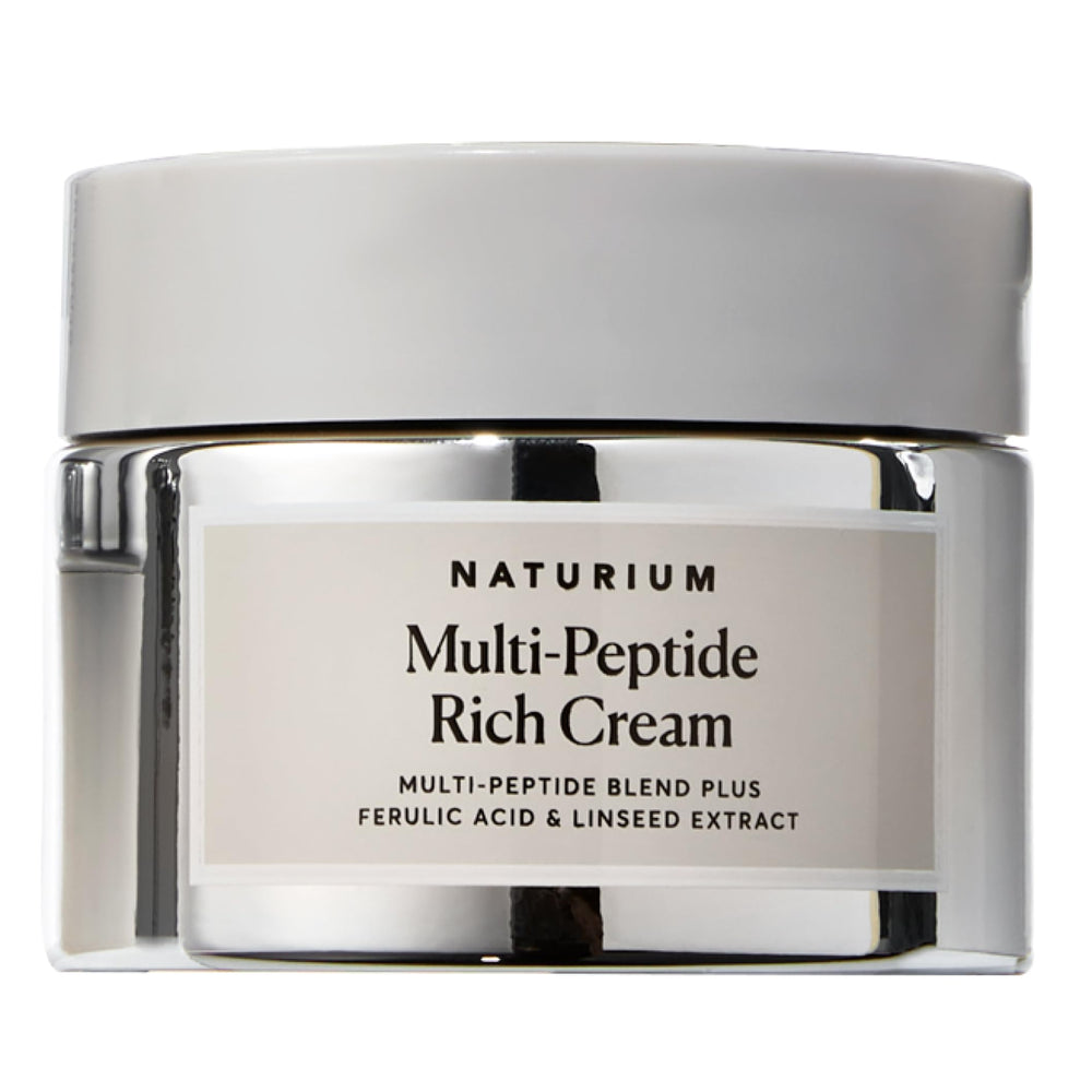 Naturium Crème Riche Multi-Peptide dans le pot pour hydrater le visage.