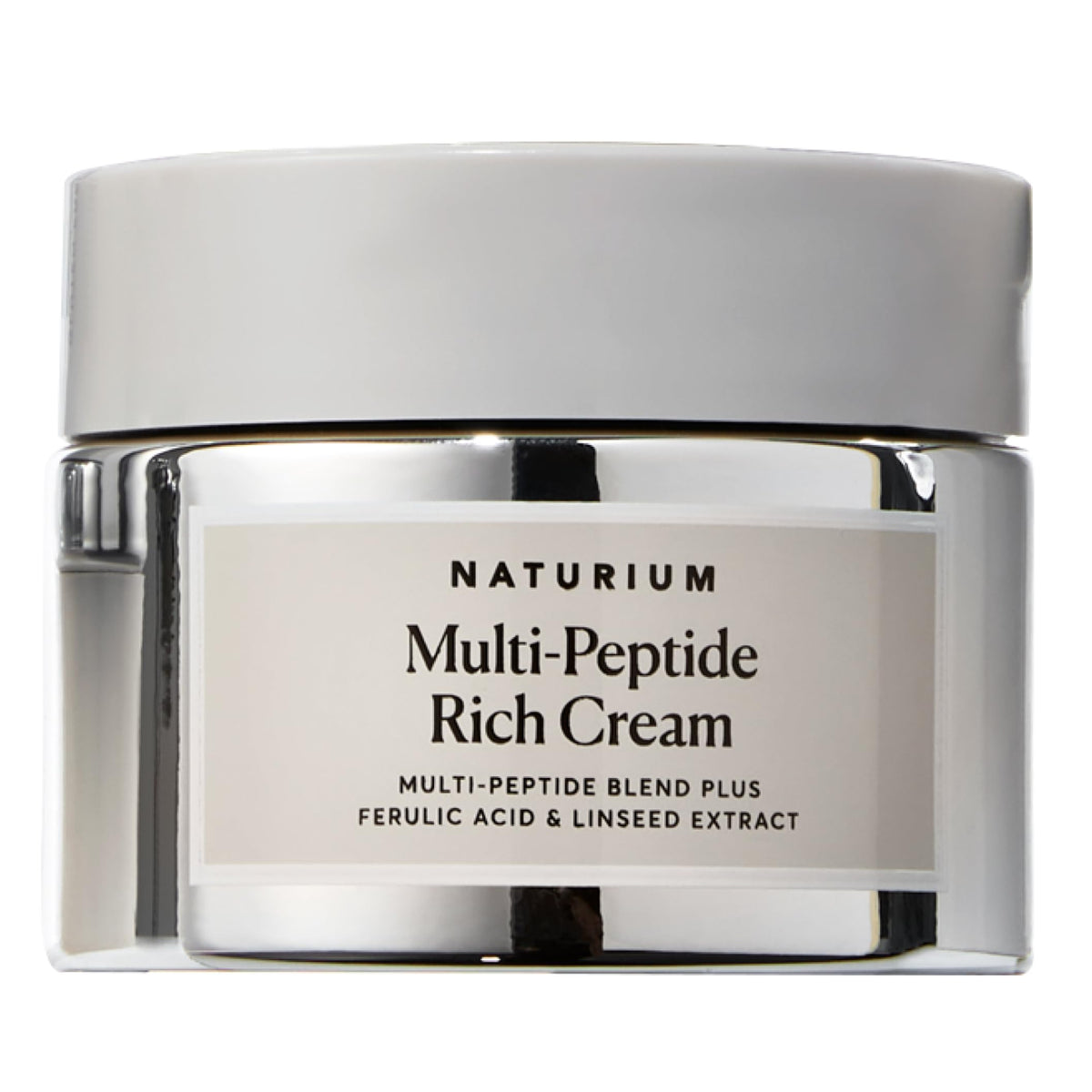 Naturium Crème Riche Multi-Peptide dans le pot pour hydrater le visage.