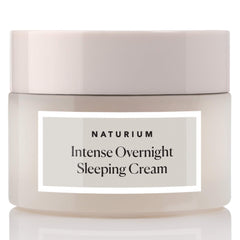 Naturium Crème Veilleuse Intense, flacon visible, hydratation nocturne riche et durable.