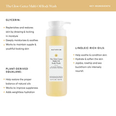 Naturium Glow Getter – texture hydratante, nourrit et protège légèrement la peau.
