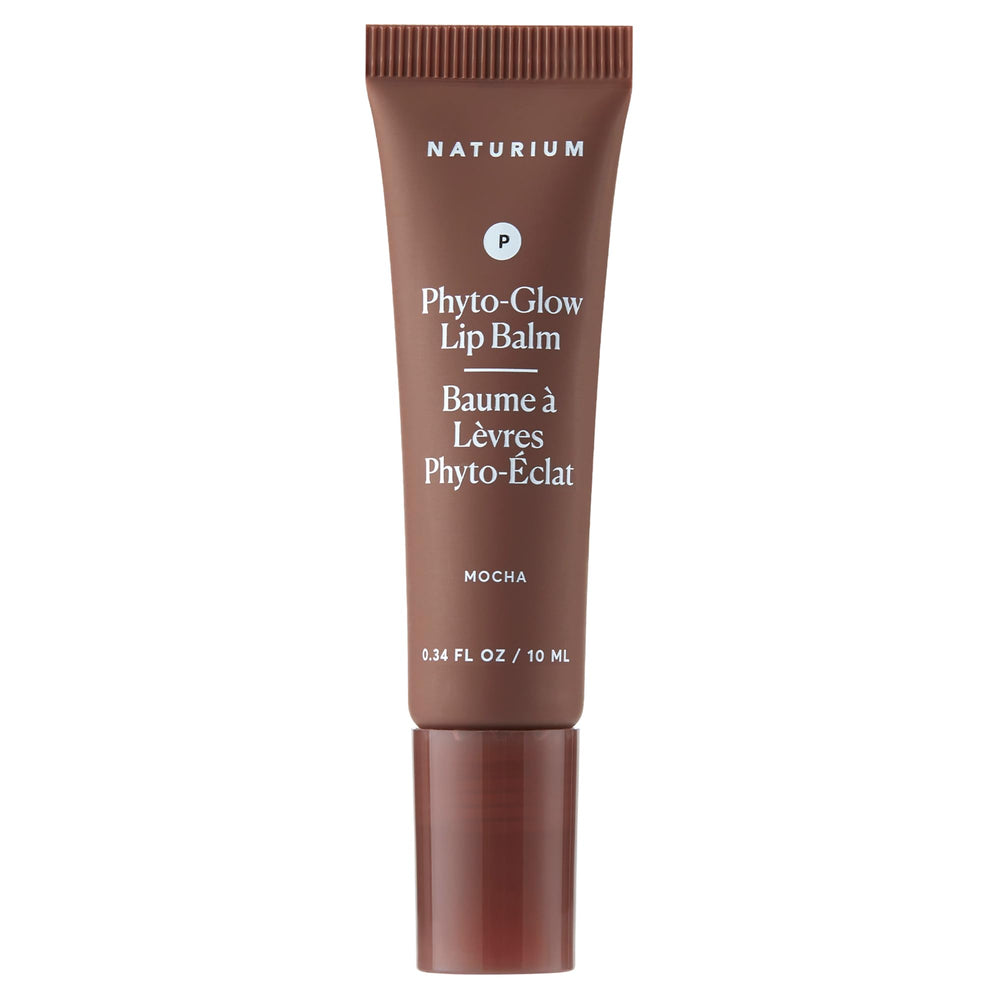 Naturium Phyto-Glow Baume Lèvres Mocha : emballage compact et pratique pour le sac.