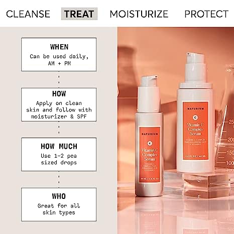 Naturium Sérum vitamine C complexe, texture gel-crème prête à hydrater la peau.