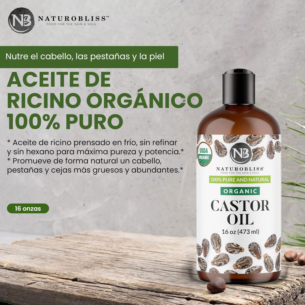 NaturoBliss huile de ricin – cils et sourcils mieux nourris.