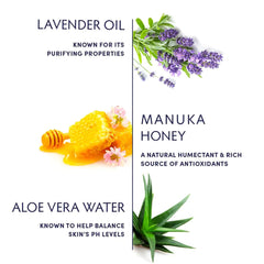 Naturopathica brume visage lavande et miel Manuka – pulvérisation rafraîchissante.