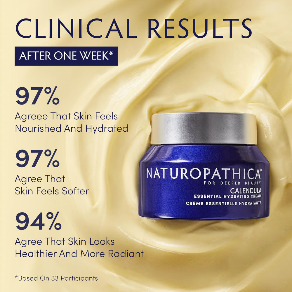 Texture riche de la crème Calendula pour une hydratation durable.