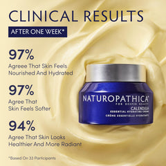 Texture riche de la crème Calendula pour une hydratation durable.