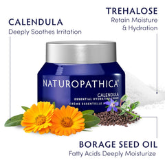 Huile de bourrache et Trehalose, présents dans la crème Calendula.