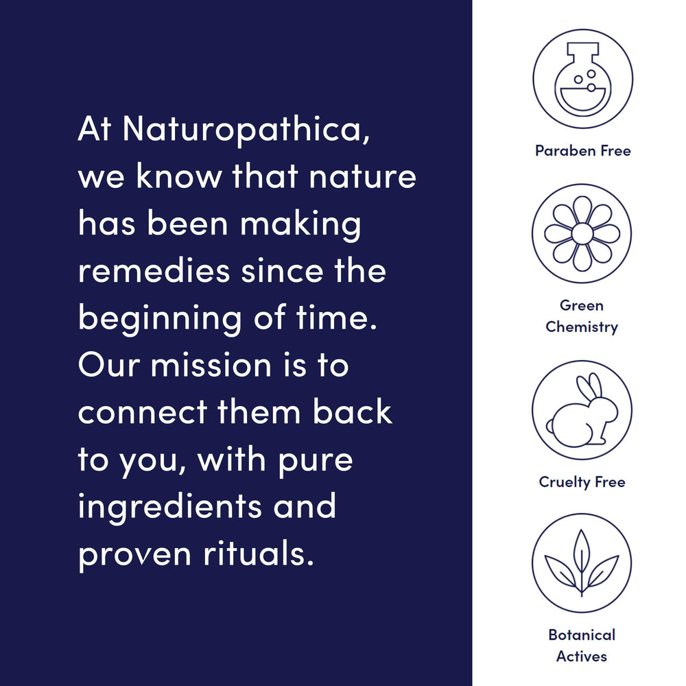 Naturopathica – visuel d’engagement propre et sans cruauté envers les animaux.