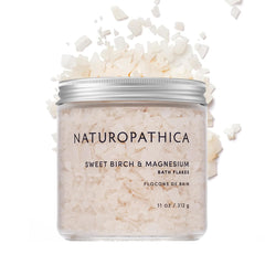 Naturopathica flocons bain Sweet Birch et Magnésium, relaxation musculaire