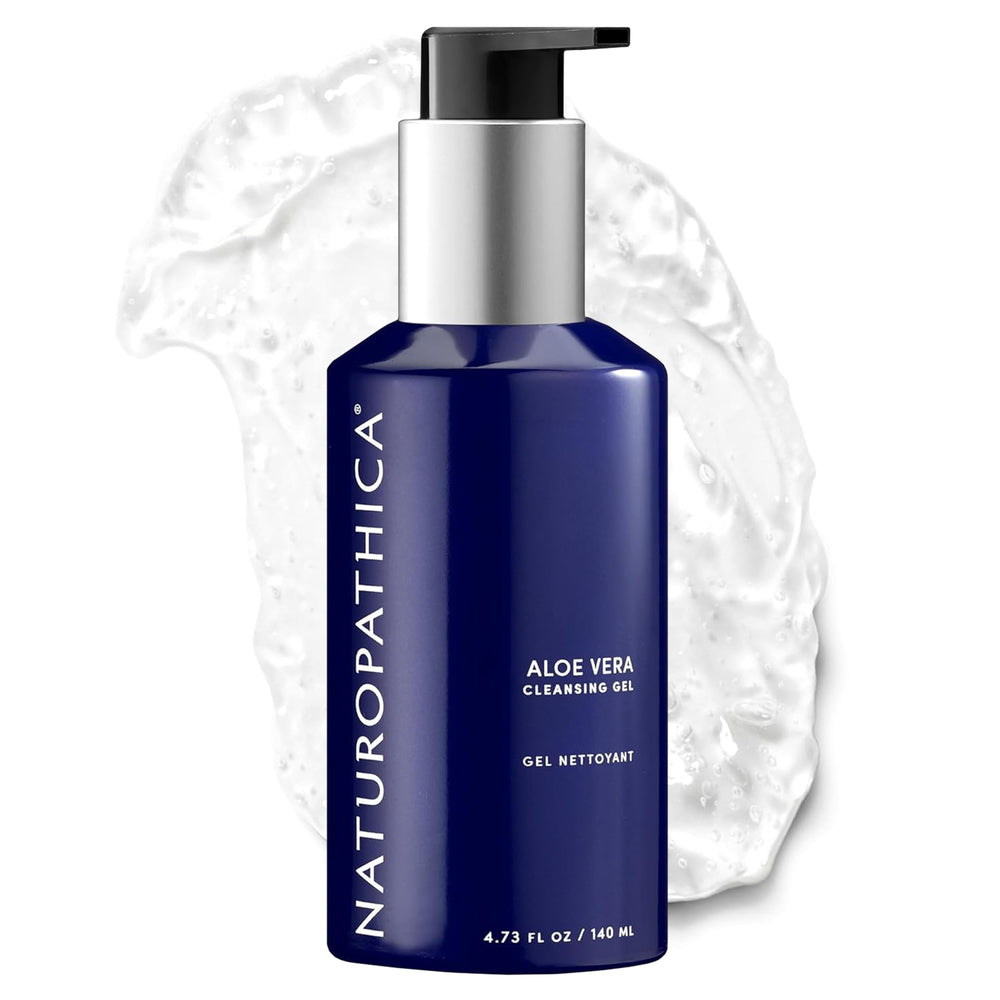 Naturopathica Gel nettoyant aloé vera lavande, bouteille claire montrant le produit