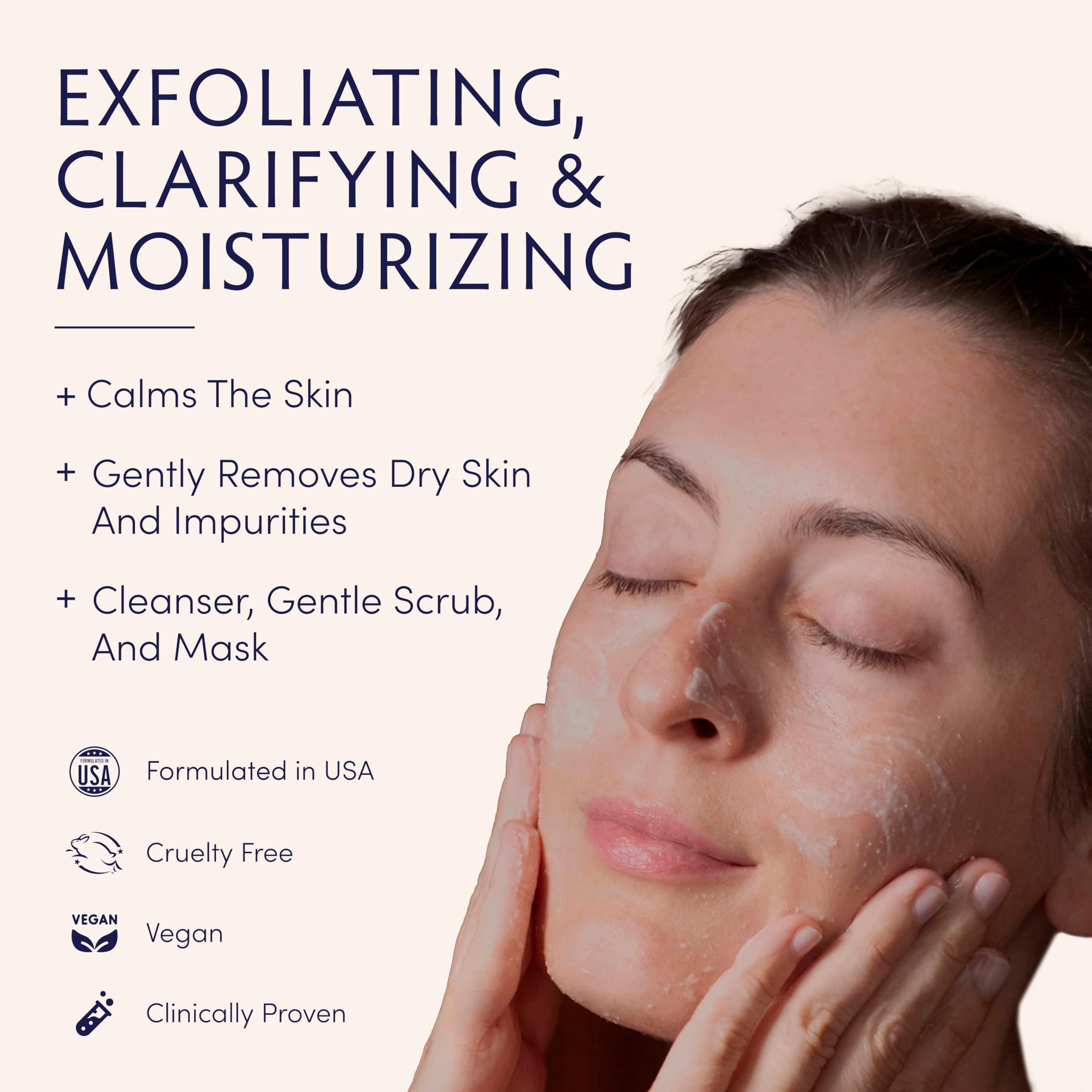 Naturopathica gommage-visage grains de jojoba pour exfolier en douceur et révéler peau lumineuse.