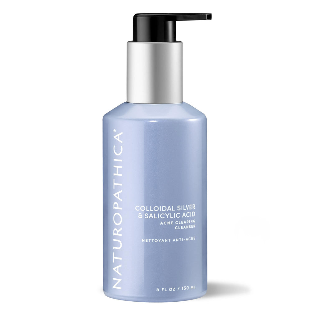 Naturopathica nettoyant clarifiant, bouteille-pompe, application facile et efficace.