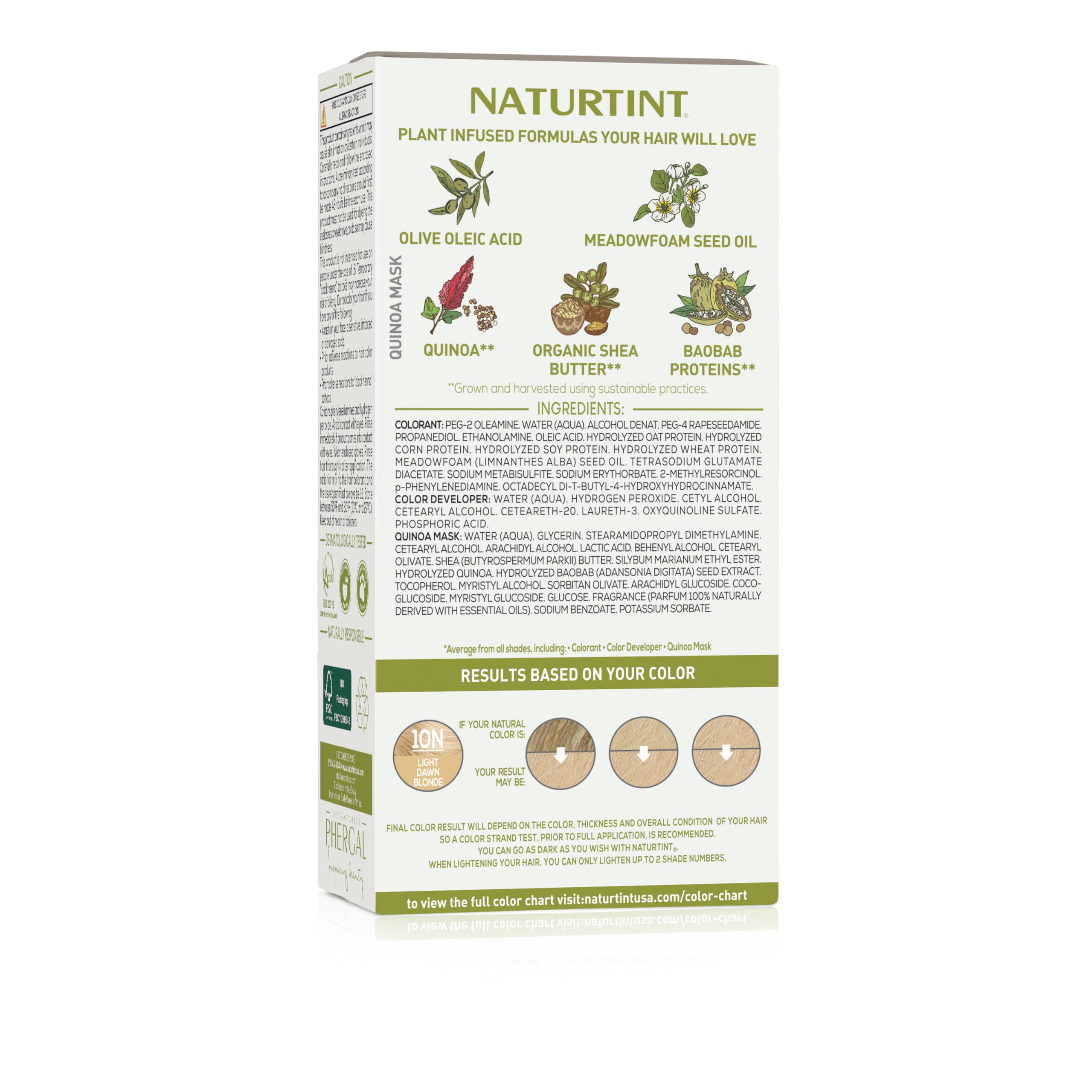 Naturtint 10N Application simple chez soi pour une couleur facile à réaliser