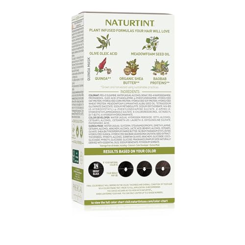 Naturtint 1N Noir Ebene: applicateur facile pour une application propre.