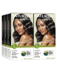 Naturtint 2N brun noir appliquee – application facile a domicile pour couleur durable