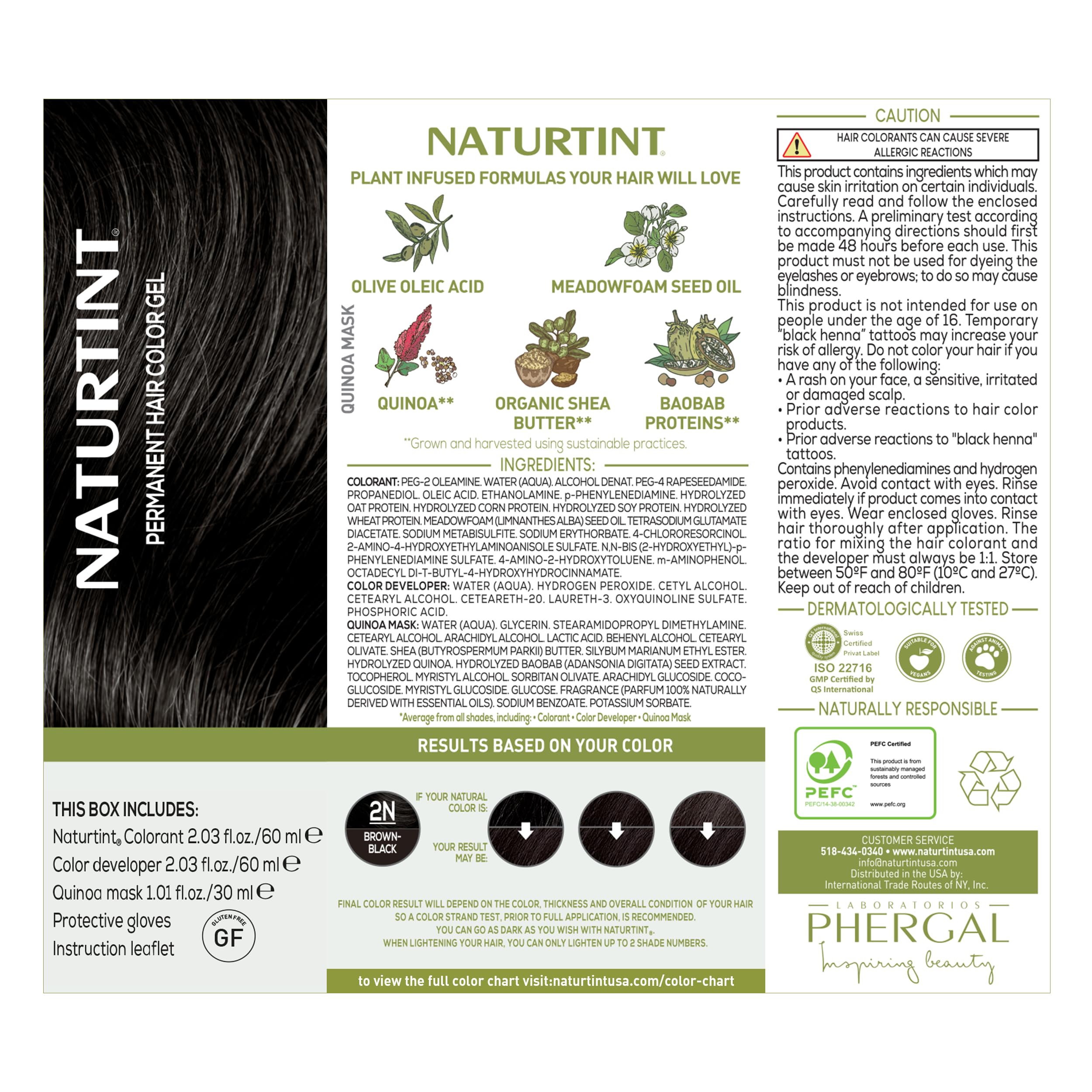 Naturtint 2N brun noir – vegan et sans cruauté animale