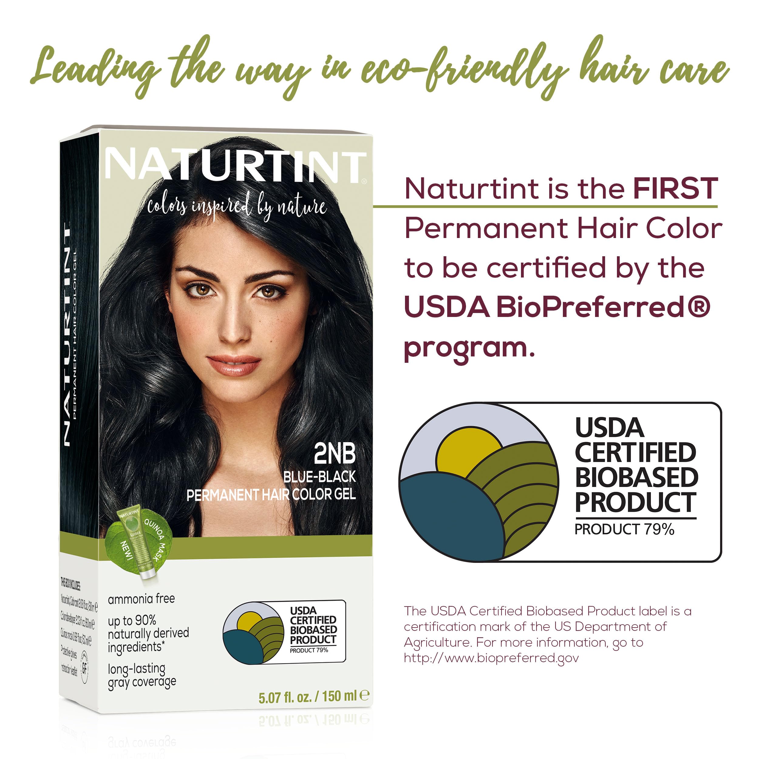 Naturtint 2NB Bleu Noir – formule sans ammoniaque pour cheveux en douceur