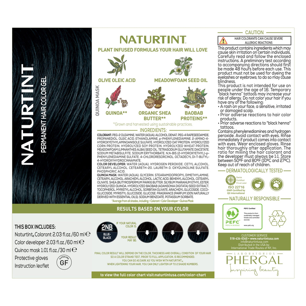 Naturtint 2NB Bleu Noir – vegan et cruelty-free, choix éthique
