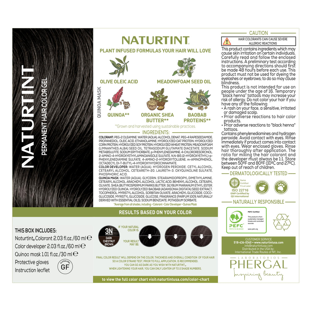 Naturtint 3N – sans ammoniac, expérience plus douce pour votre cuir chevelu.