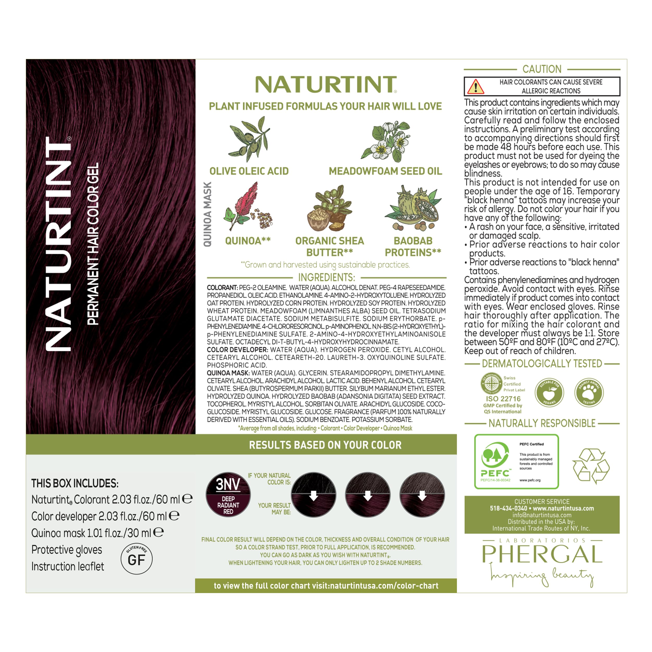 Naturtint 3NV Radiant Red – Résultat longue durée et éclat naturel.