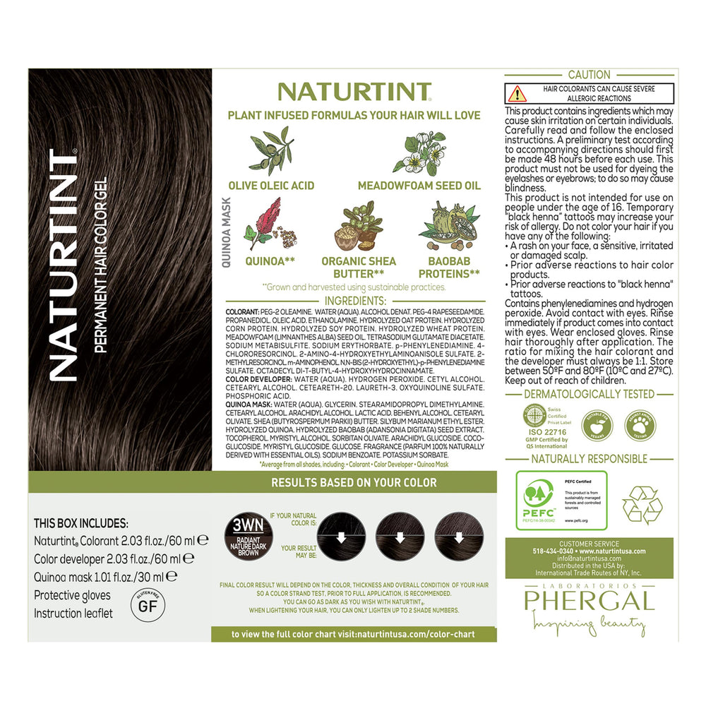Naturtint 3WN Radiant Nature Dark Brown – couverture des gris jusqu'à 100%