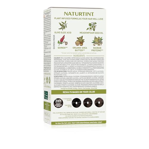 Naturtint 3WN Radiant Nature Dark Brown – ingrédients végétaux pour cheveux plus sains