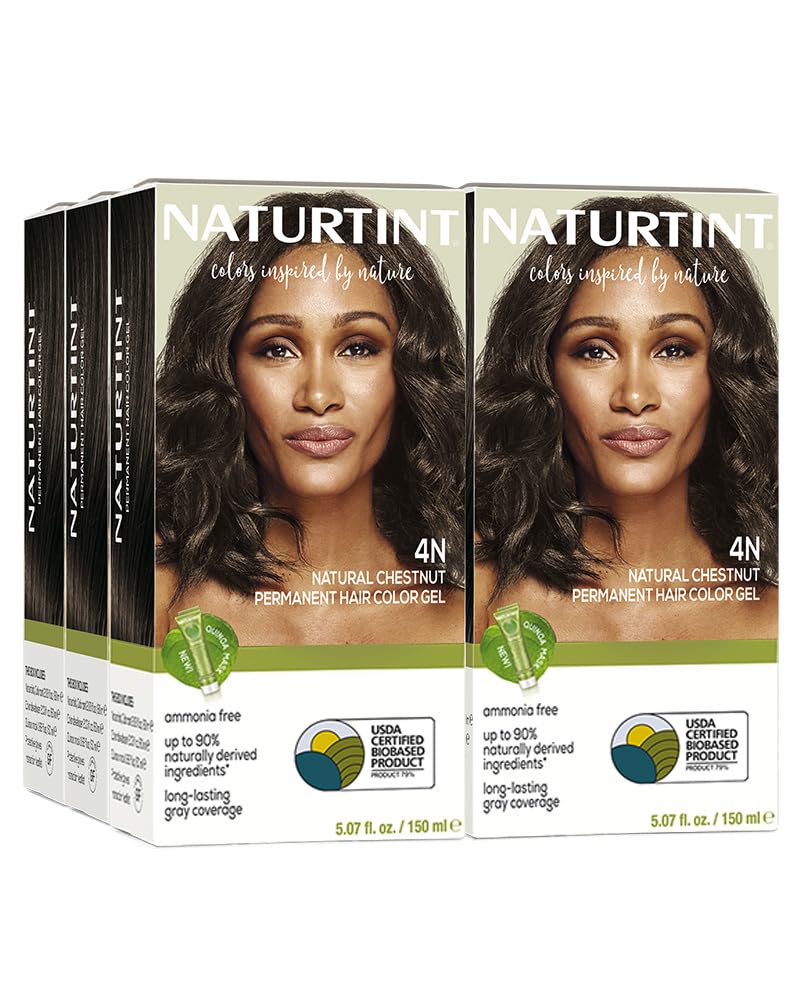 Naturtint 4N chataigne Naturel – emballage sans ammoniac pour coloration sûre