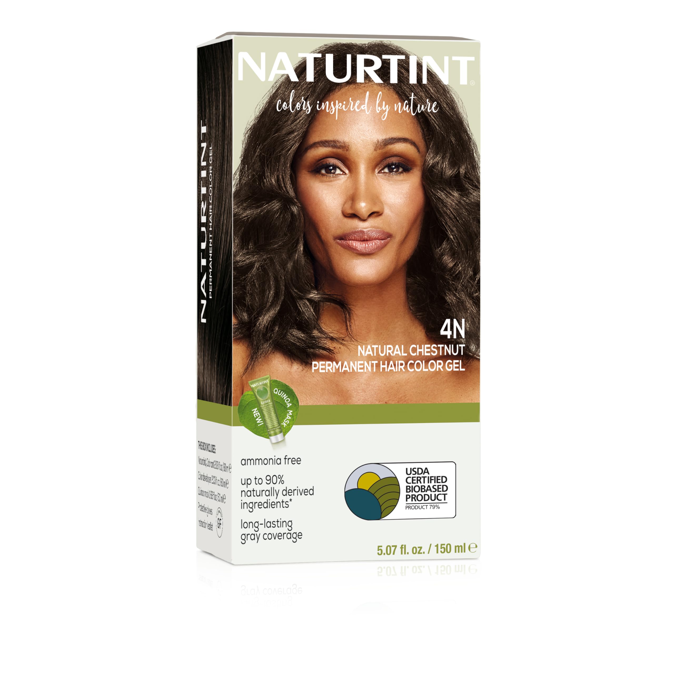 Naturtint 4N chestnut - bouteille colorante, application simple à domicile