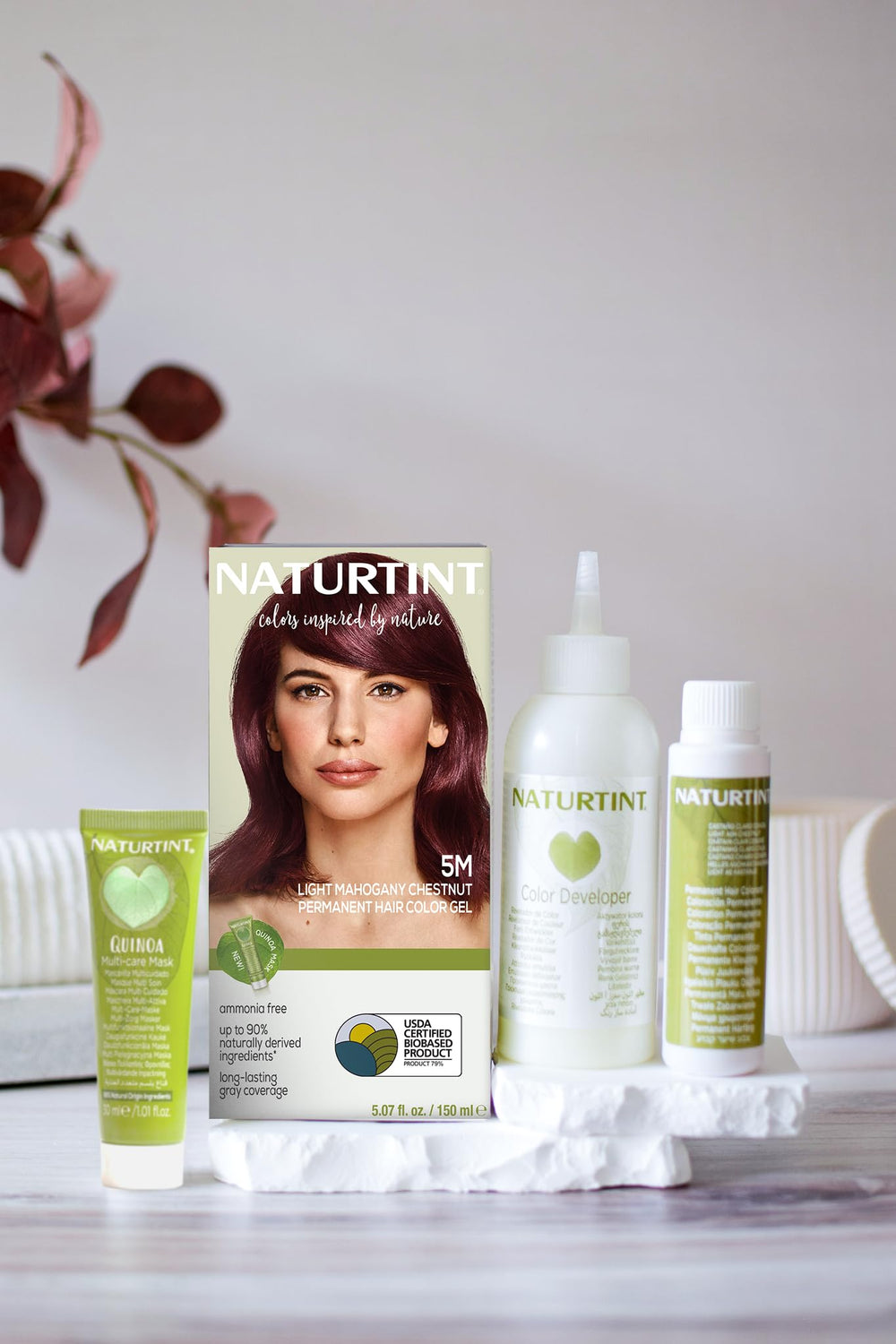 Naturtint 5M: reflets chauds et naturels pour un look équilibré.