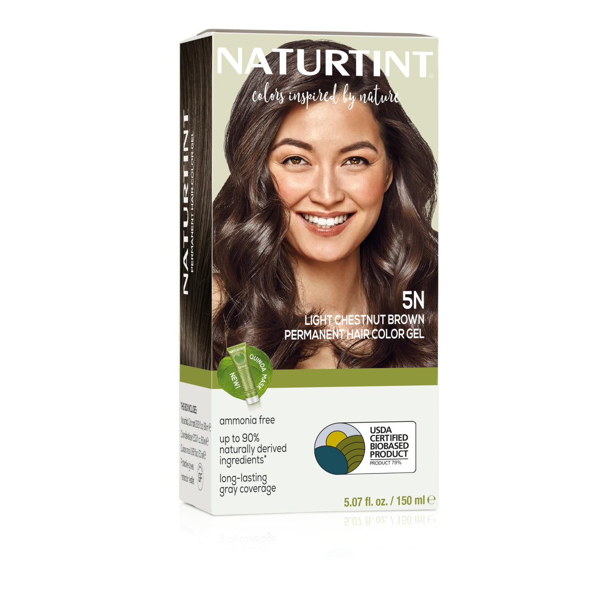 Naturtint 5N emballage couleur naturelle prête à l’emploi à domicile.