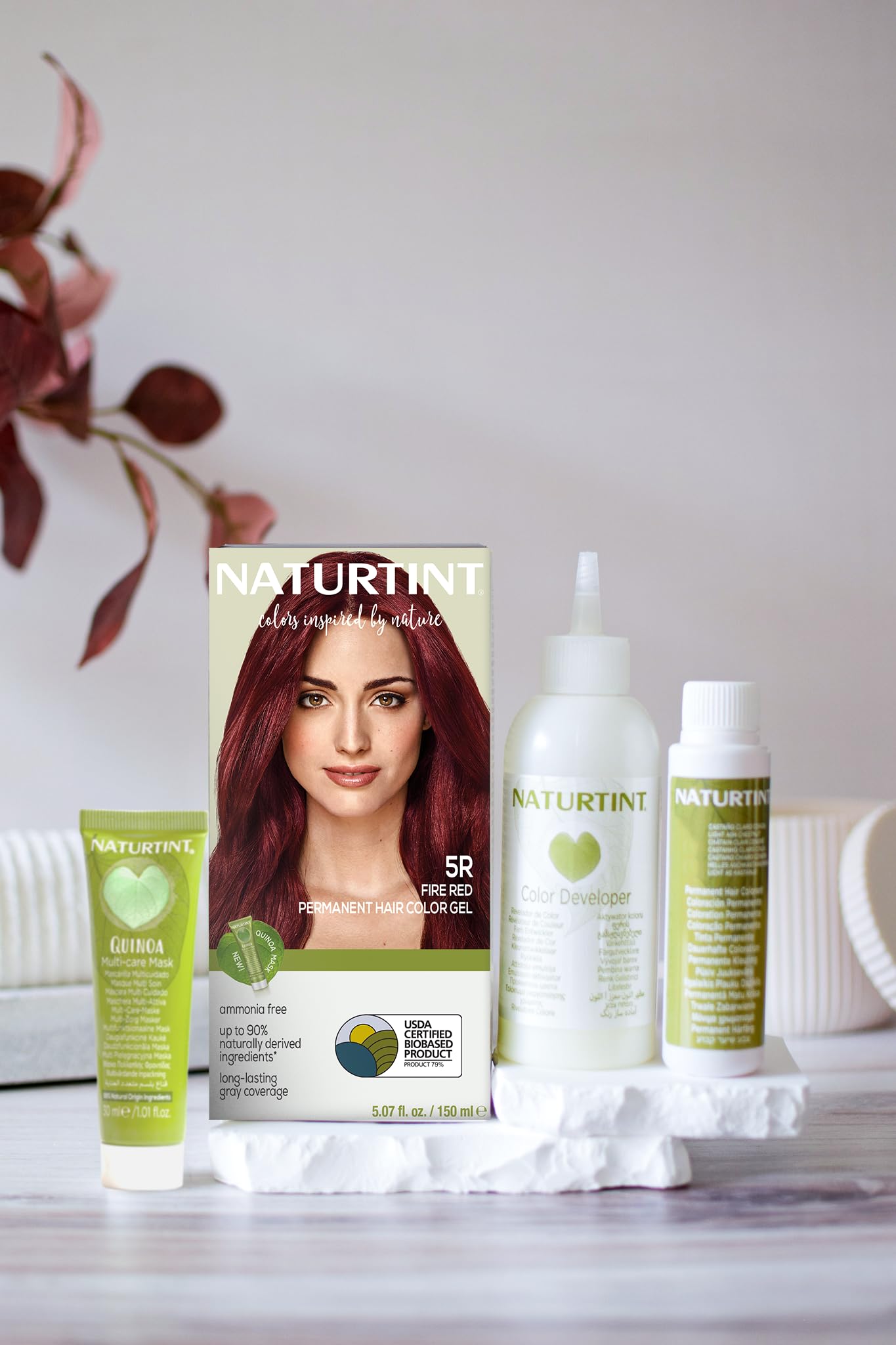 Naturtint 5R Fire Red – applicateur facile pour une coloration homogène à domicile