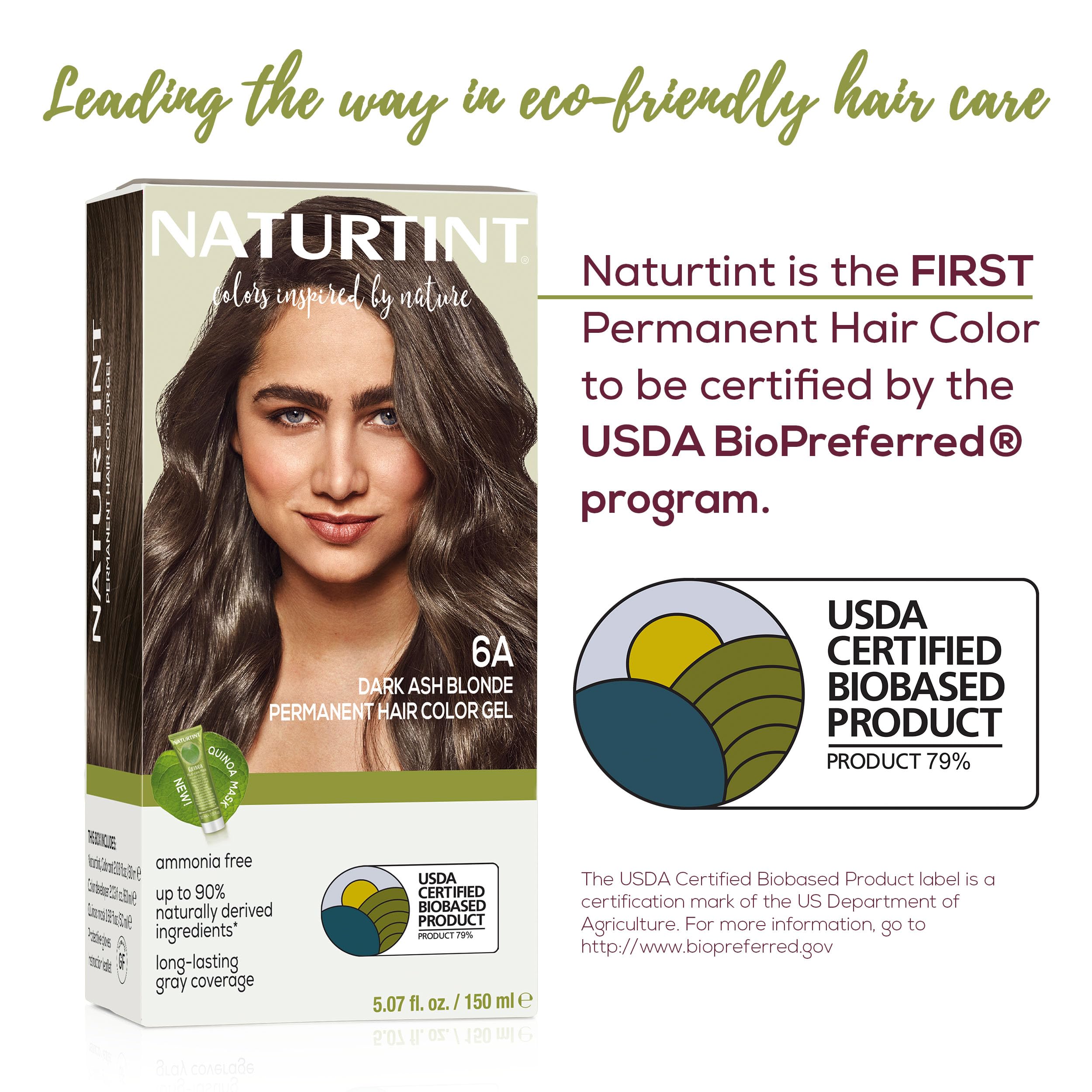 Naturtint 6A Blond Foncé Ash — résultat cheveux éclatants et naturels avec reflets cendrés