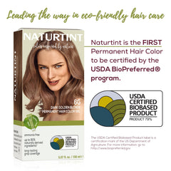 Naturtint 6G, texture crème agréable pour une couverture homogène.
