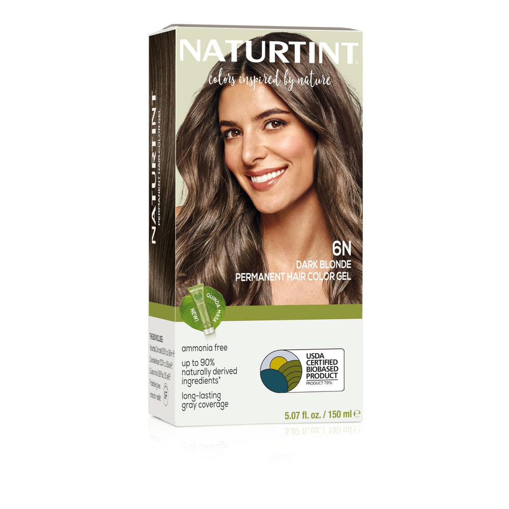 Naturtint 6N blond foncé emballage: présentation claire pour un choix rapide et sûr.