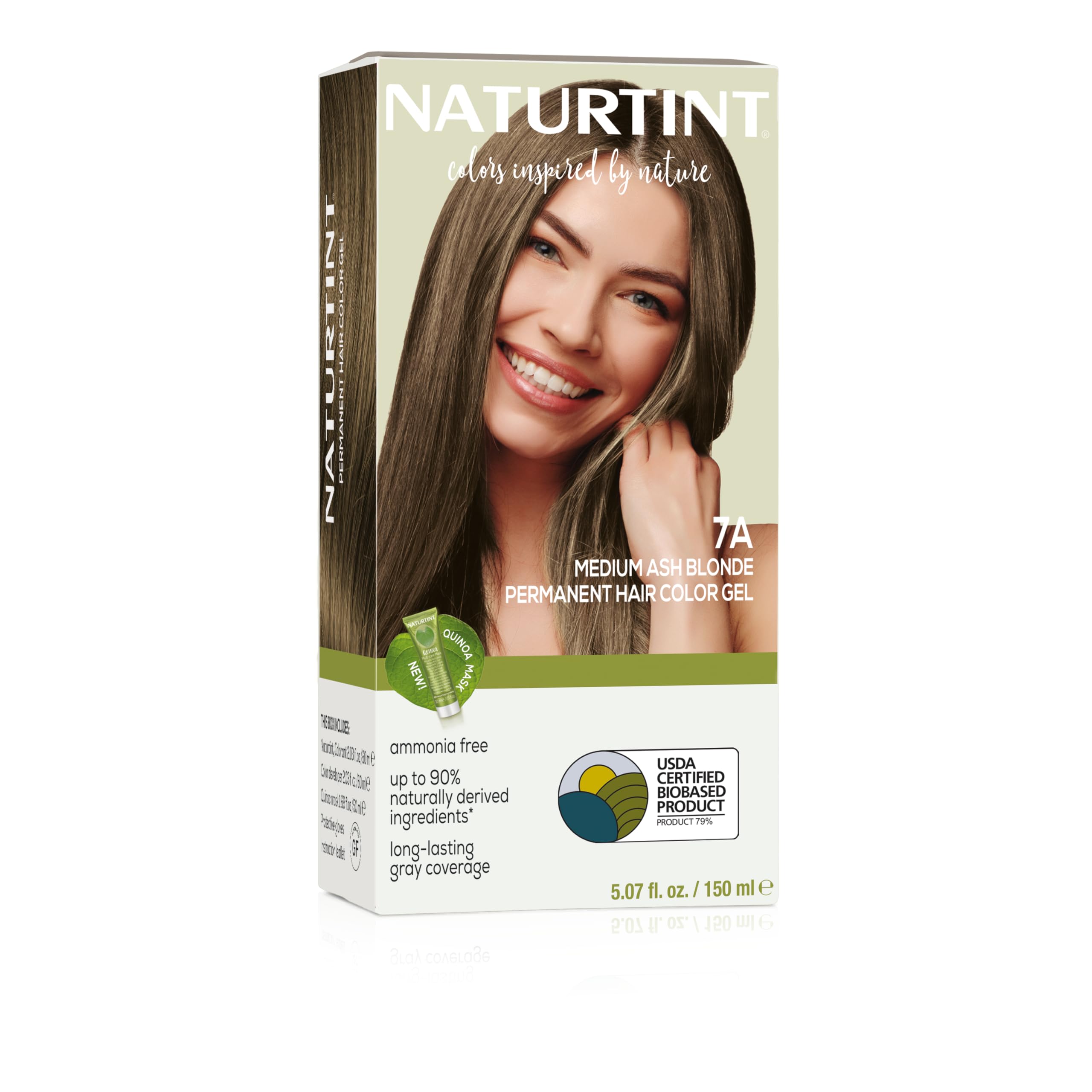Naturtint 7A, application facile pour une couleur uniforme et naturelle.