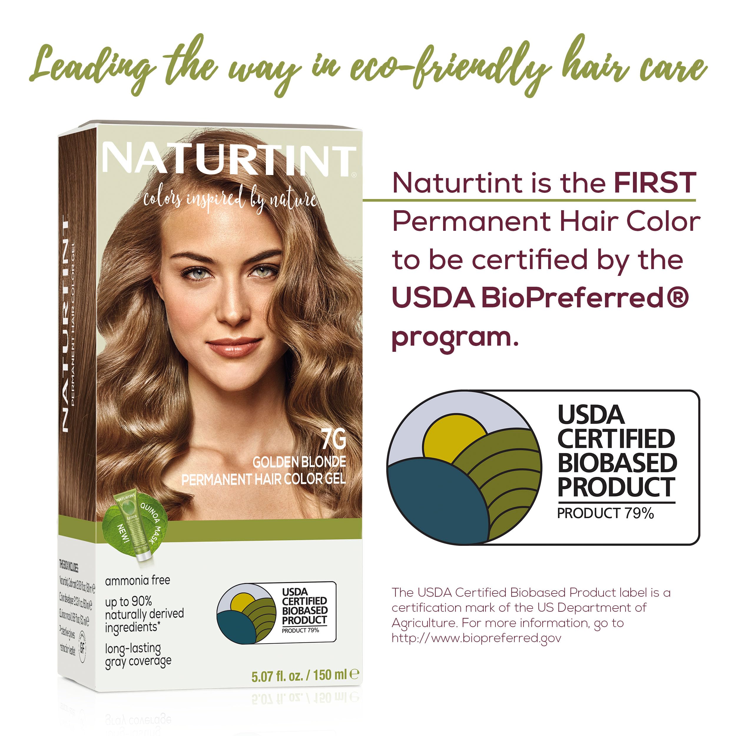 Naturtint 7G Blond Doré – outil et texture facilitant l’usage à domicile