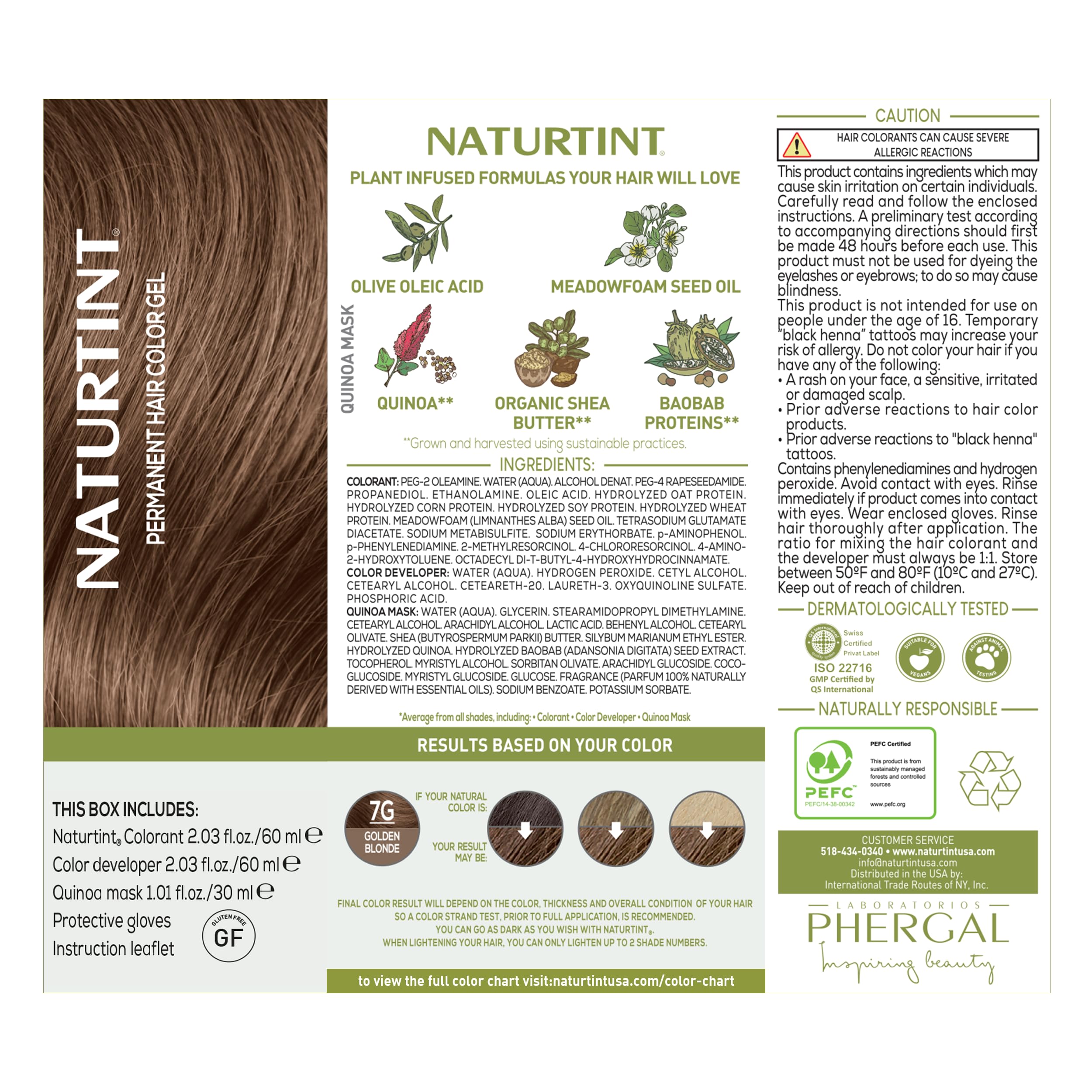 Naturtint 7G Blond Doré – couleur lumineuse et durable sur les cheveux