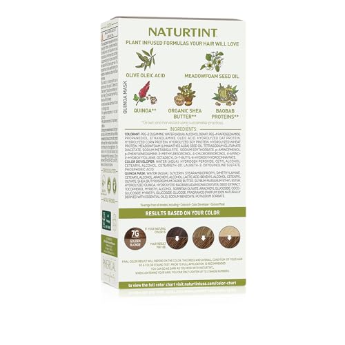 Naturtint 7G Blond Doré – mélange homogène sans ammoniaque prêt à appliquer
